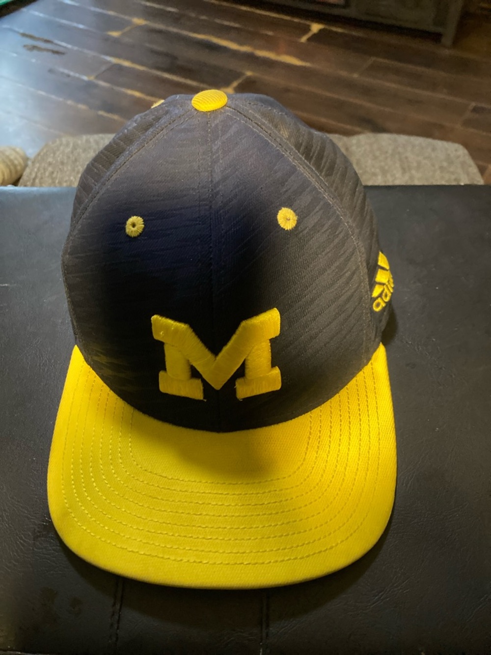 adidas Navy and Yellow 'M' Baseball Cap